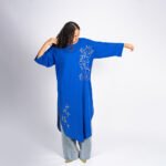 ⁦كافتان من الكتان الطبيعى مطرز يدوى⁩ - الصورة ⁦2⁩