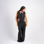 ⁦طقم كتان 3 قطع برسم يدوياً⁩ - الصورة ⁦4⁩