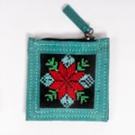 ⁦محفظة جلد طبيعي بتطريز سيناوي⁩ - الصورة ⁦2⁩